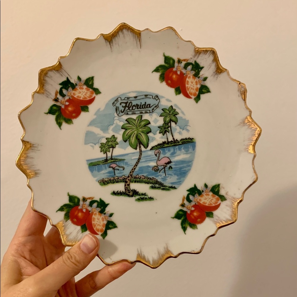 Vintage Hangable Florida Plate